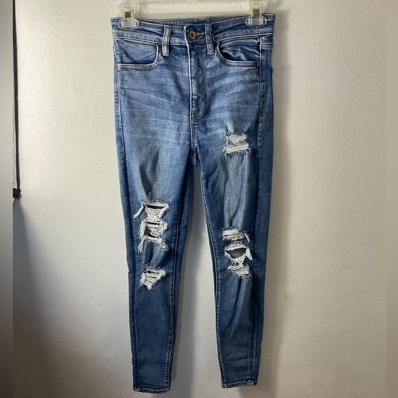 AEO Highest Rise Jegging Jeans Sz 2 - Picture 1 of 5